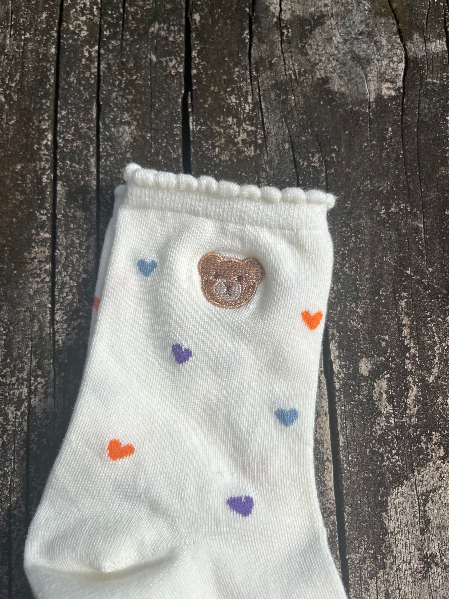 Teddy & Heart Socks