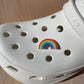 Glitter Rainbow Shoe Charm