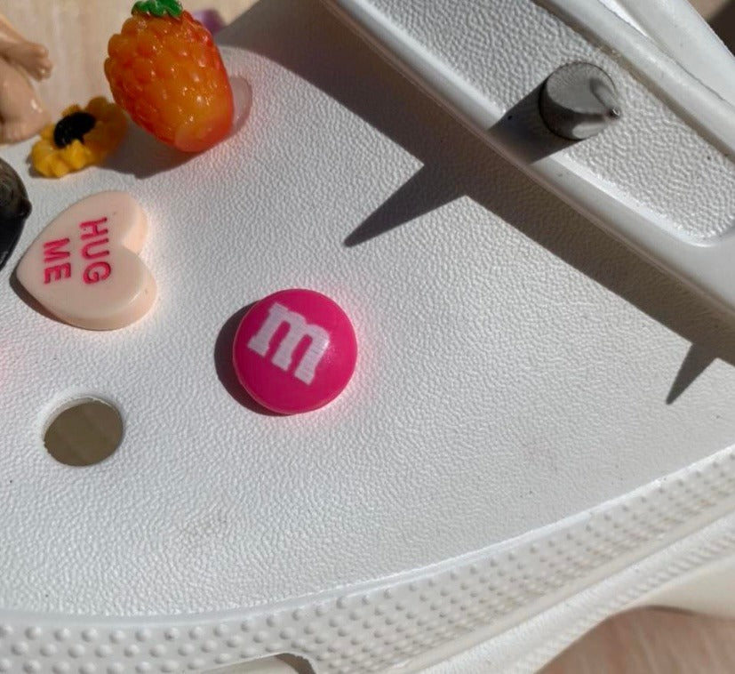 Green M&M Candy Shoe Charm –