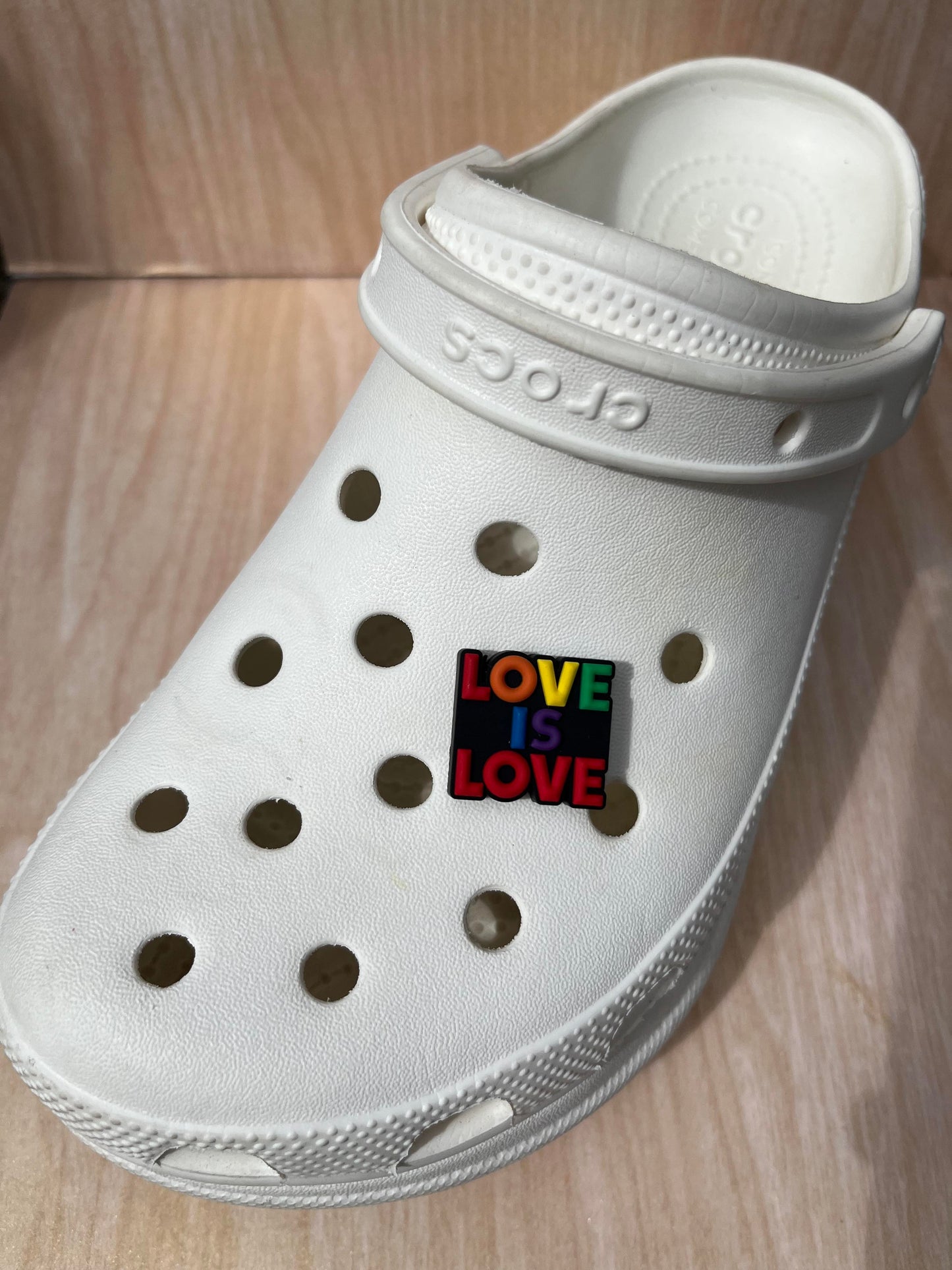 Love is Love Shoe Charm